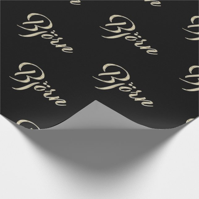 Papel De Regalo Björn Vorname Name edles Geschenkpapier Papier (Esquina)