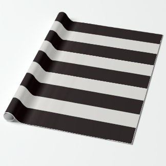 Papel De Regalo Black and White Awning Stripes