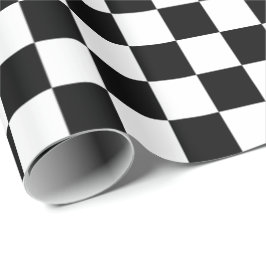 Papel De Regalo Black and White Checkered