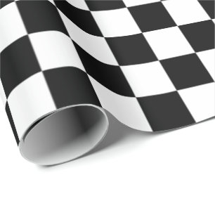 Papel De Regalo Black and White Checkered