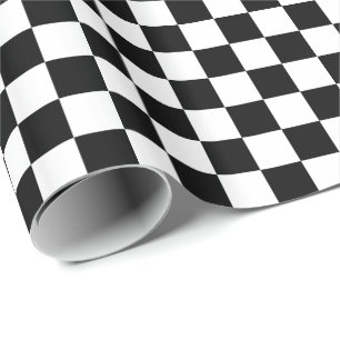 Papel De Regalo Black and White Checkered