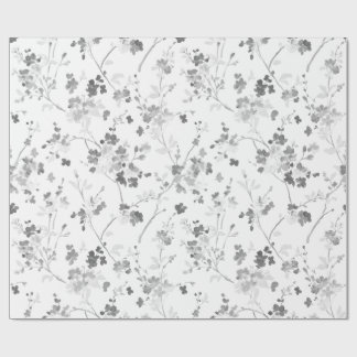 Papel De Regalo black and white floral wrapping paper
