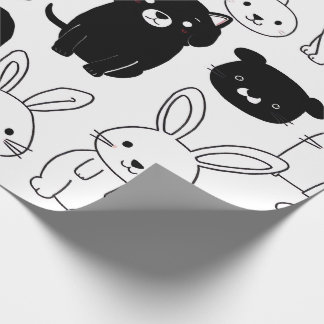 Papel De Regalo Black Cat Gift Wrapping Paper 