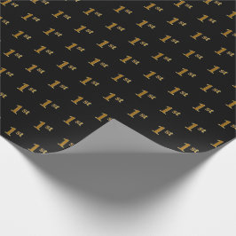 Papel De Regalo Black, Faux Gold 1st (First Event)