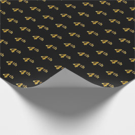 Papel De Regalo Black, Faux Gold 4th (Cuarto evento)