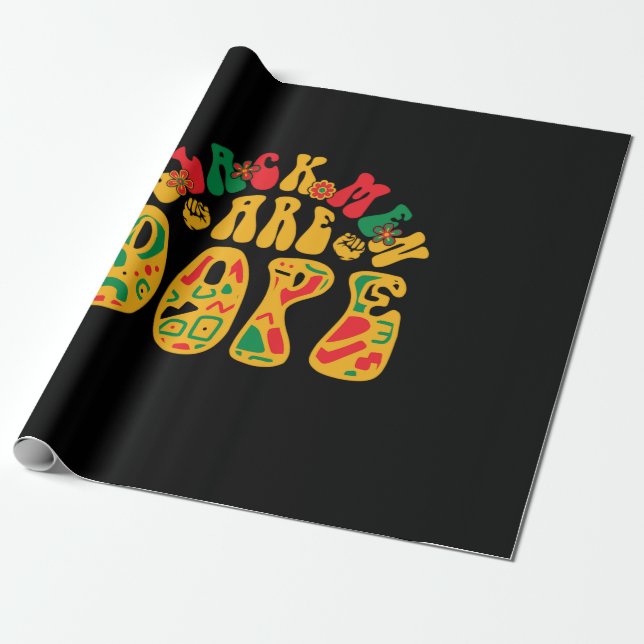Papel De Regalo black_men_are_dope_02 (Desenrollado)