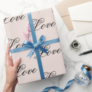 Papel De Regalo Black Peach Rubor Love Always Boda