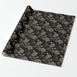 Papel De Regalo 🖤 Black Pharaoh Mummy Wrapee Paper 🎃 👑
