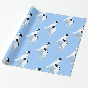 Papel De Regalo Black Piebald Great Dane