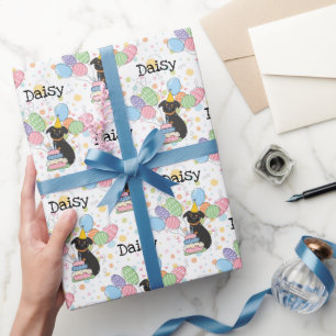 Papel De Regalo Black Tan Brussels Griffon Dog Birday Party