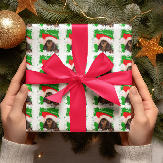 Papel De Regalo Black Tan Cavalier Navidades King Charles Paper