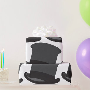 Papel De Regalo Black Top Hat