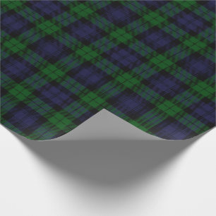 Papel De Regalo Black Watch Tartan Plaid Scottish Plaid Pattern