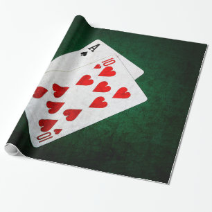 Papel De Regalo Blackjack 21 punto - As, Diez