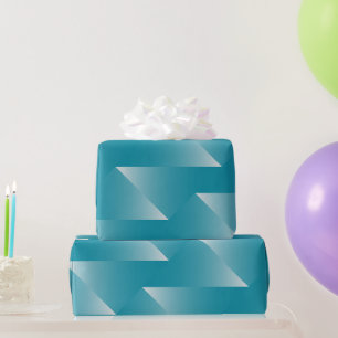 Papel De Regalo Blanco opaco turquesa