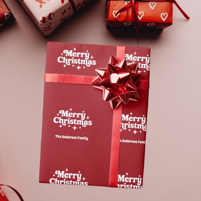 Papel De Regalo Blanco Rojo Feliz Navidad (Subido por el creador)