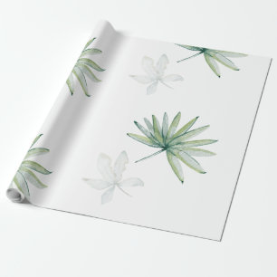 Papel De Regalo Blanco tropical