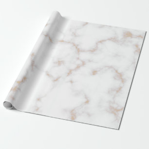 Papel De Regalo Blanco y mármol del oro