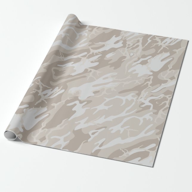 Papel De Regalo Bleached Wasteland Camo (Desenrollado)