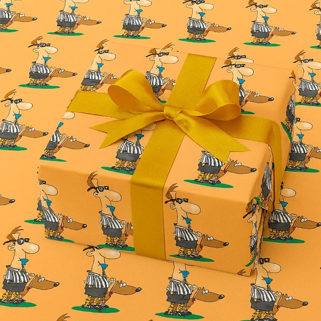 Papel De Regalo Blind Referee with Guide Dog Sports Humor (Subido por el creador)