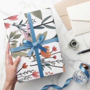 Papel De Regalo Bloom Donde Te Plantan - Floral Inspiradora