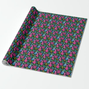 Papel De Regalo Blooming flower garden chic floral foliage