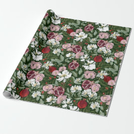 Papel De Regalo Blooms Pomegranate