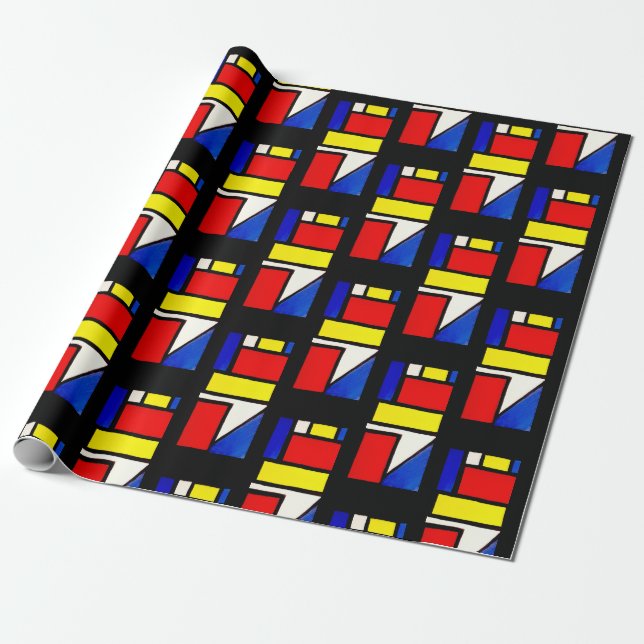 Papel De Regalo Bloque de color (Desenrollado)