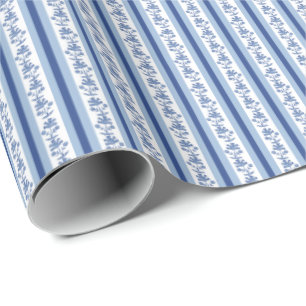 Papel De Regalo Bloque de Impresión de Rayas de Loto