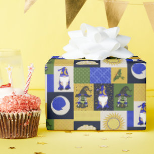 Papel De Regalo Bloque de parches (Hogar de medianoche)