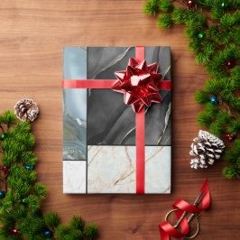 Papel De Regalo Bloque geométrico abstracto moderno de mármol ágat
