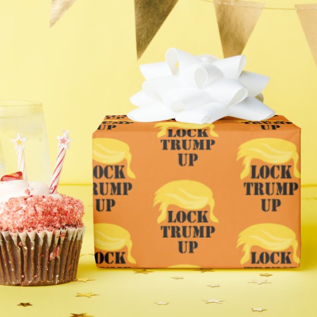 Papel De Regalo Bloquear el patrón de Trump Up (Fiesta de cumpleaños )