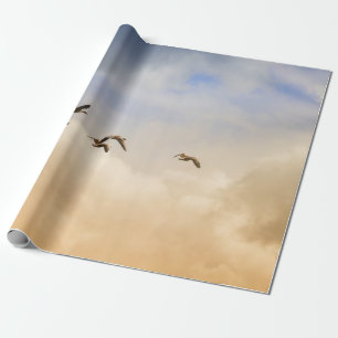 Papel De Regalo Bloqueo de aves en vuelo