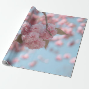 PAPEL DE REGALO BLOSSOM DE CHERRY PINK EN FOTOGRAFÍA CERRADA