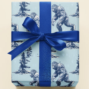 Papel De Regalo Blue Bigfoot en Forest