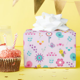 Papel De Regalo Blue Bird Canta Sweet Birthday Party