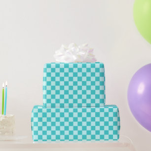 Papel De Regalo Blue Combination Classic Checkerboard de STaylor