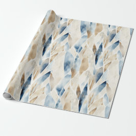 Papel De Regalo Blue Cream Sea Sand Ocean Serenity