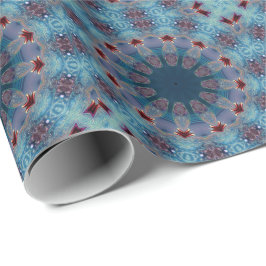 Papel De Regalo Blue Decorative Holiday Wrapping Paper