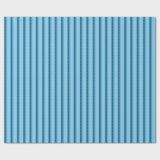 Papel De Regalo blue faded stripes with dots
