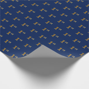 Papel De Regalo Blue, Faux Gold Primer (Primer) Documento de Envol