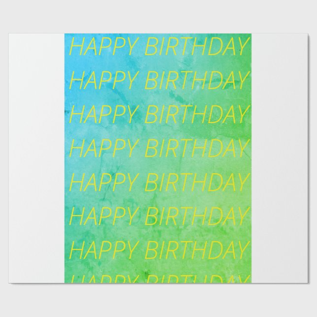 Papel De Regalo Blue/green tye-dye Wrapping Paper  (Superficie plana)