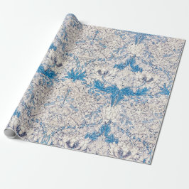 Papel De Regalo Blue Honeysuckle (por William Morris)