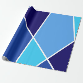 Papel De Regalo Blue JanaiCreates Color Collection Wrapping Paper