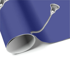 Papel De Regalo Blue Lacrosse Gift