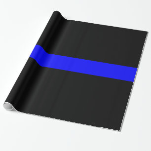 Papel De Regalo Blue Line fino - la policía de la aplicación de