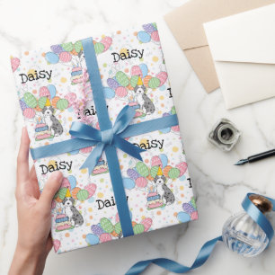 Papel De Regalo Blue Merle Aussiedoodle Dog Birday Party