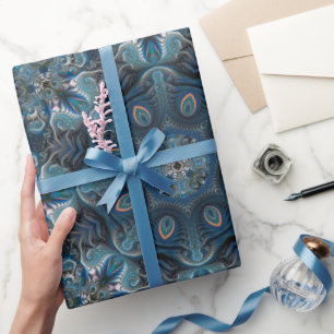 Papel De Regalo Blue Mysteria Space Mandala