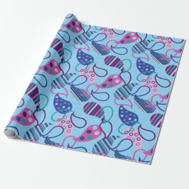 Papel De Regalo Blue Paisley