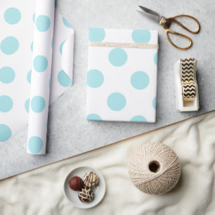 Papel De Regalo Blue Polkadot Baby Shower